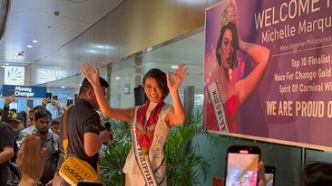Philippine Miss Universe Michelle Marquez Dee Back home after The pageant in EL Salvador